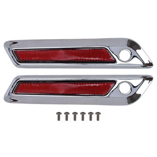 MCS OEM Style Saddlebag Latch Covers for Harley