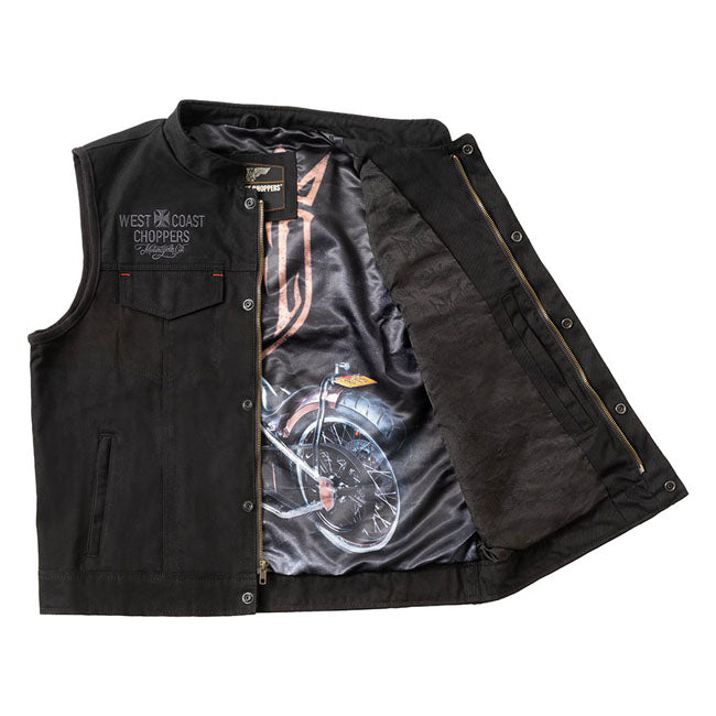 West Coast Choppers x 13 1/2 Dominator Canvas Motorcycle Vest
