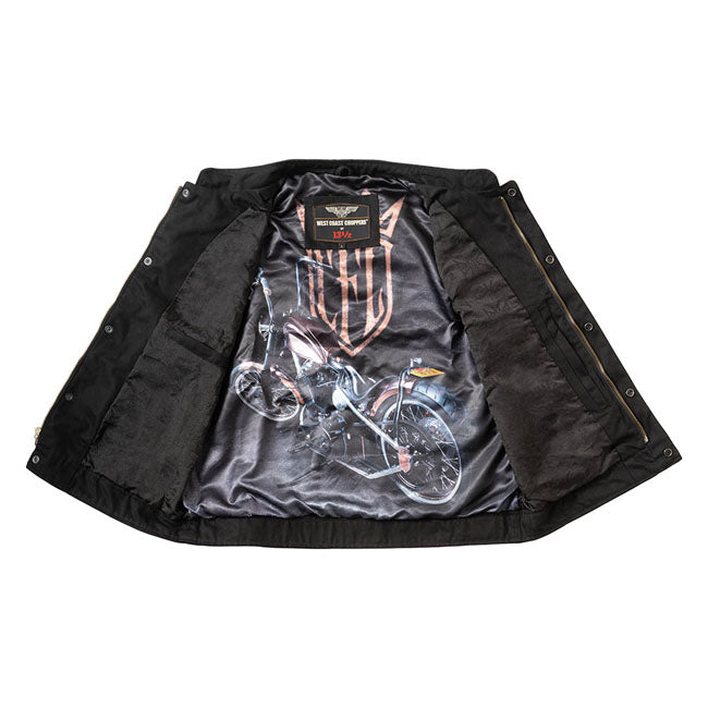 West Coast Choppers x 13 1/2 Dominator Canvas Motorcycle Vest