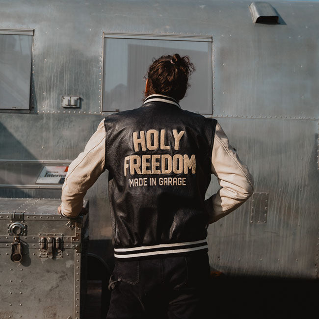 Holy Freedom Varsity Jacket