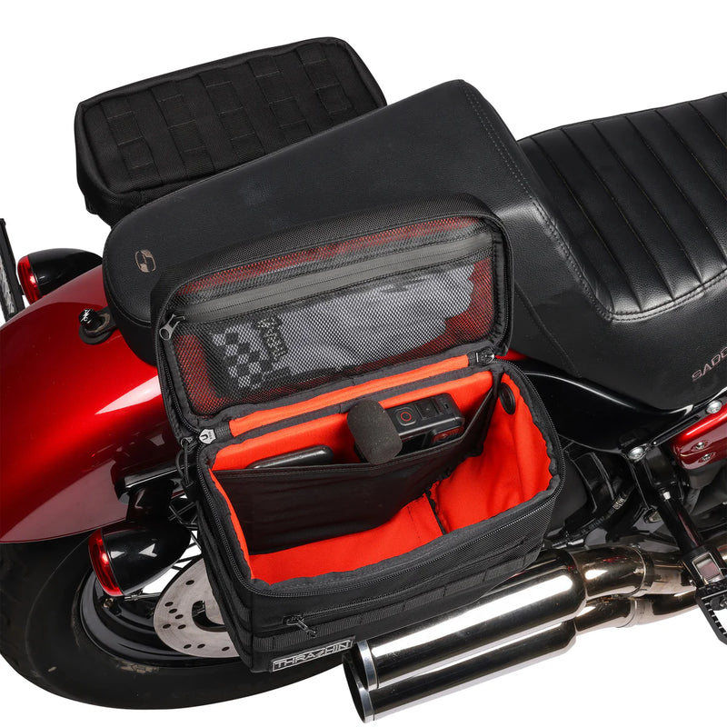 Thrashin Supply Essential 10L Throw-Over Motorcycle Saddlebag Set