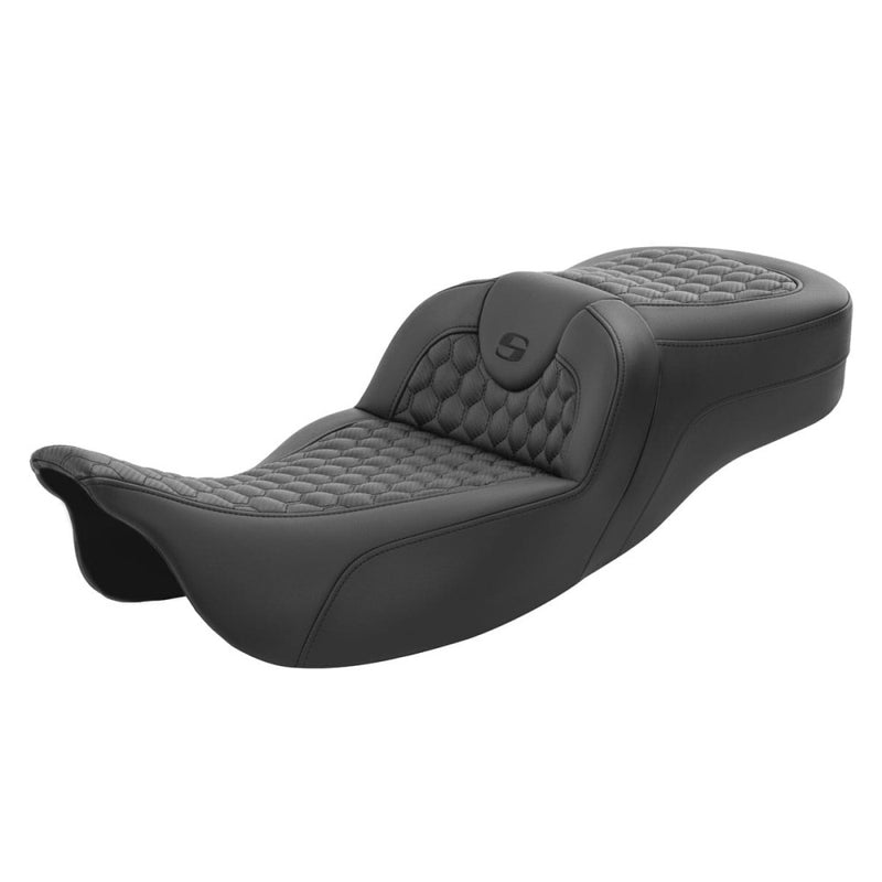 Saddlemen Roadsofa Extended Reach Honeycomb Seat for Harley