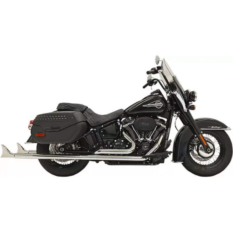 Bassani Fishtail True Dual Exhaust System for Harley