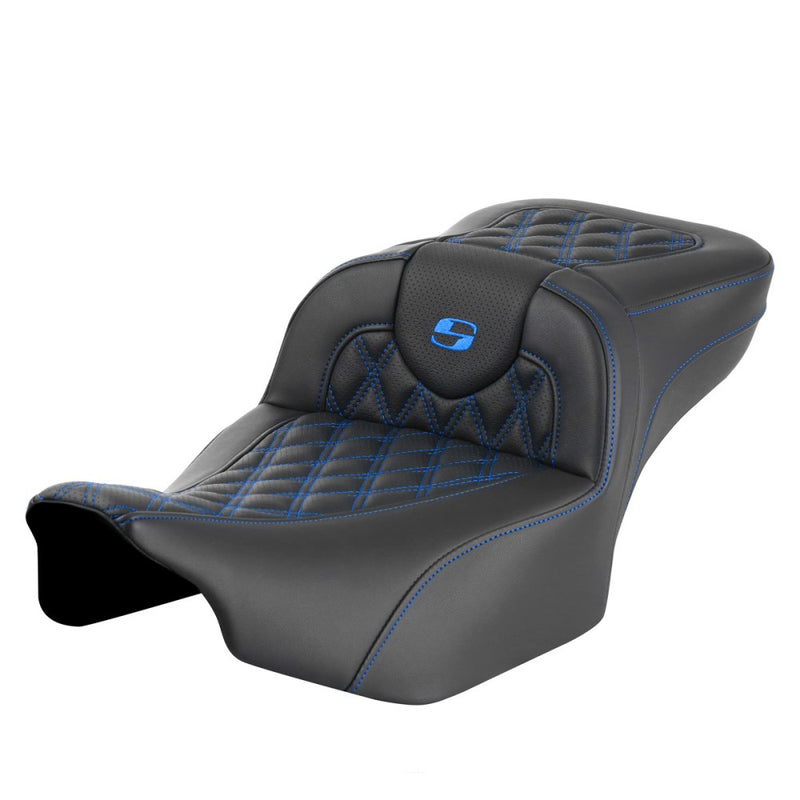Saddlemen Roadsofa Extended Reach Lattice Stitch Seat for Harley