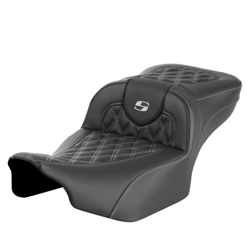 Saddlemen Roadsofa Extended Reach Lattice Stitch Seat for Harley