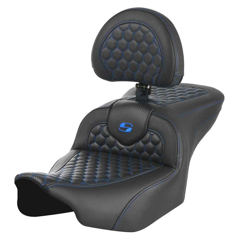 Saddlemen Roadsofa Honeycomb Seat for Harley