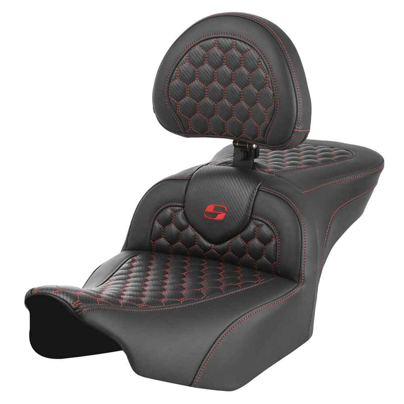 Saddlemen Roadsofa Honeycomb Seat for Harley
