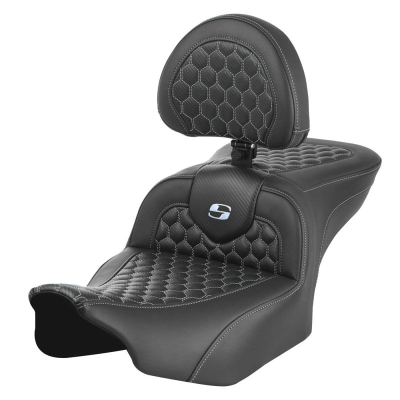 Saddlemen Roadsofa Honeycomb Seat for Harley
