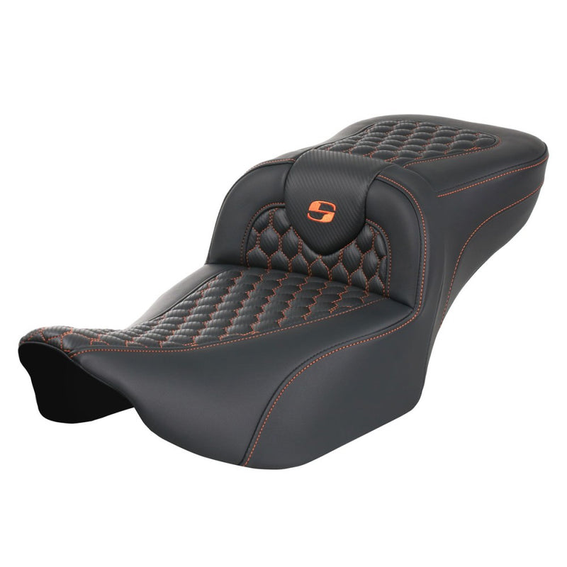Saddlemen Roadsofa Extended Reach Honeycomb Seat for Harley
