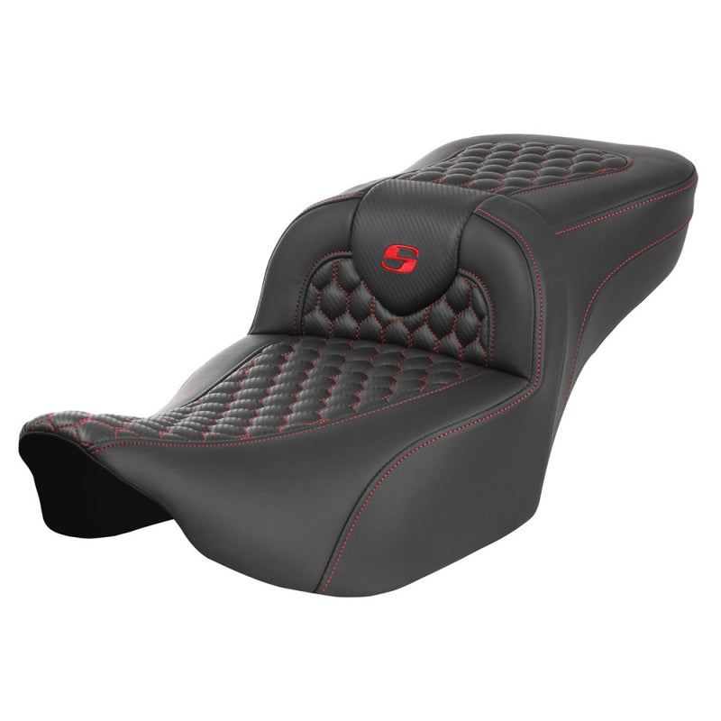 Saddlemen Roadsofa Extended Reach Honeycomb Seat for Harley