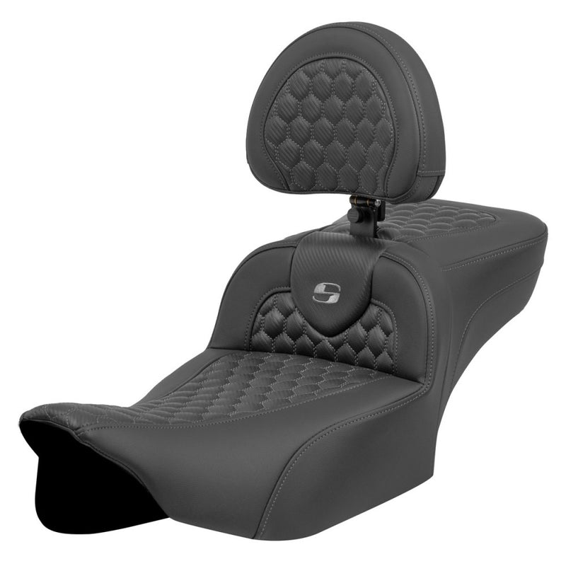 Saddlemen Roadsofa Extended Reach Honeycomb Seat for Harley