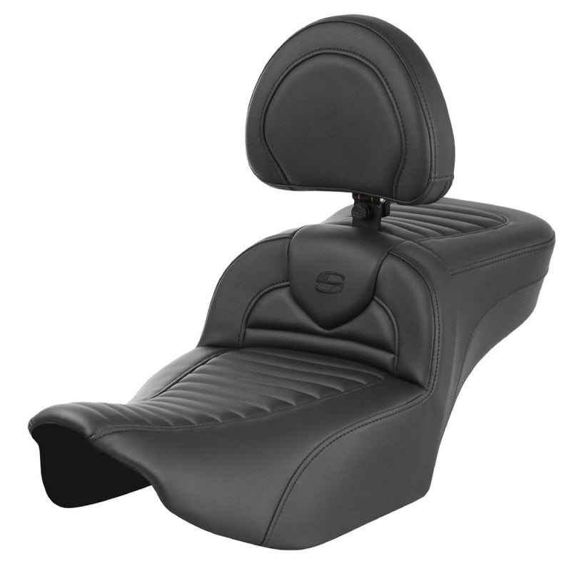Saddlemen Roadsofa Extended Reach Tuck-n-Roll Seat for Harley