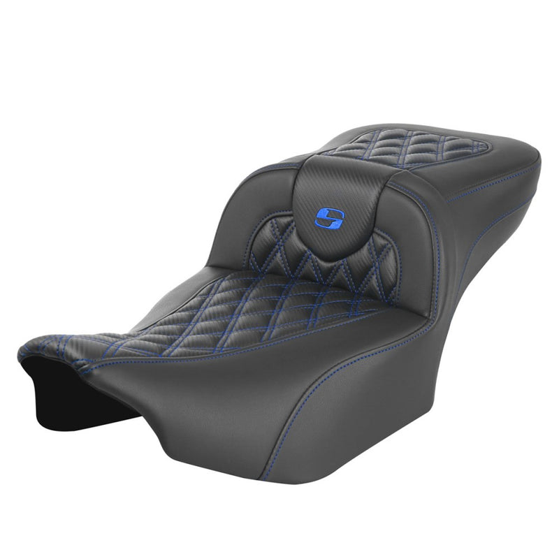 Saddlemen Roadsofa Extended Reach Lattice Stitch Seat for Harley