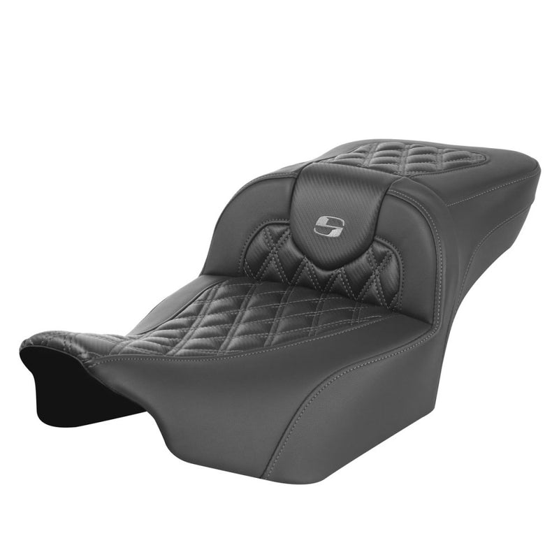 Saddlemen Roadsofa Extended Reach Lattice Stitch Seat for Harley