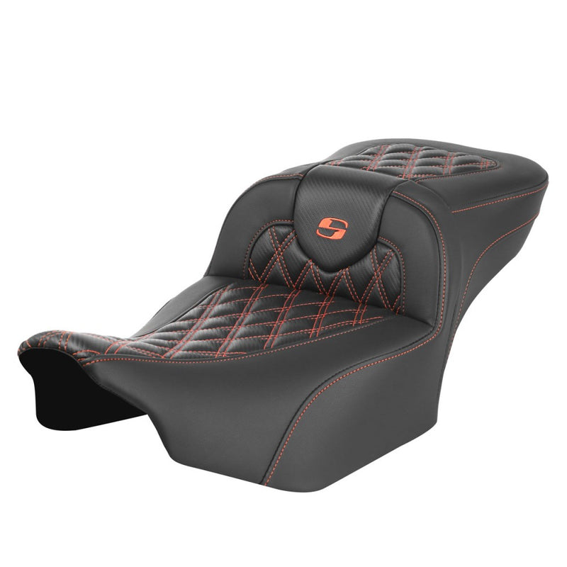 Saddlemen Roadsofa Extended Reach Lattice Stitch Seat for Harley