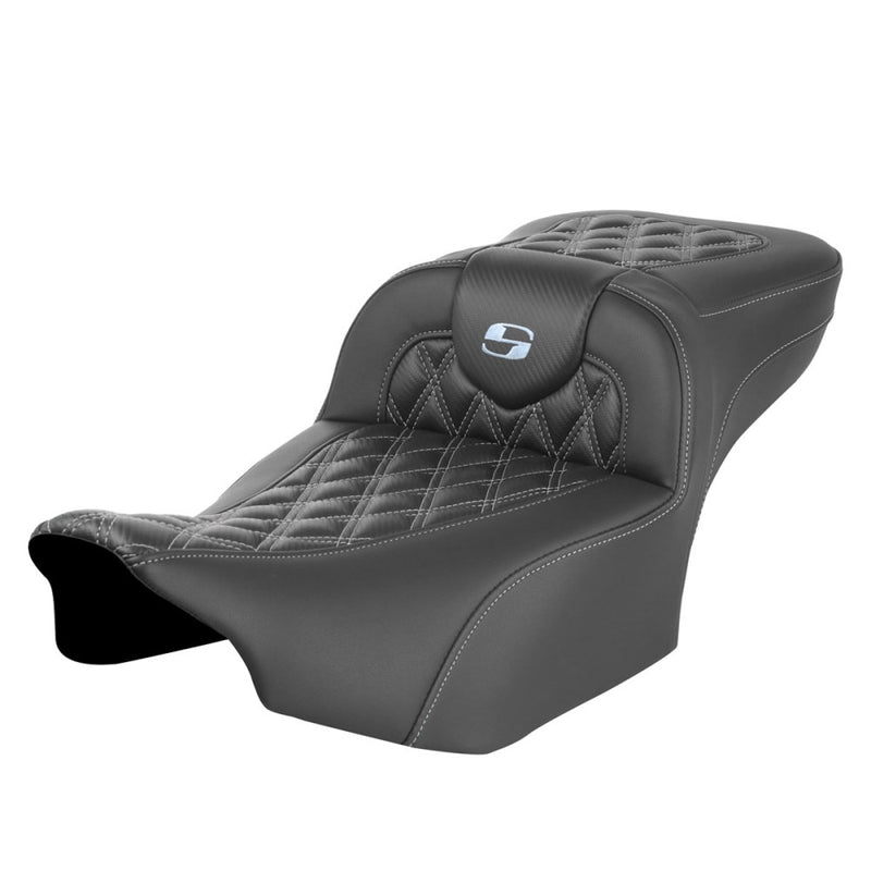 Saddlemen Roadsofa Extended Reach Lattice Stitch Seat for Harley