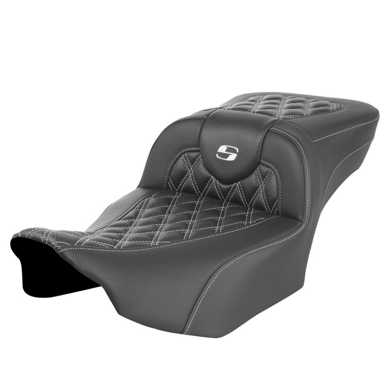 Saddlemen Roadsofa Extended Reach Lattice Stitch Seat for Harley