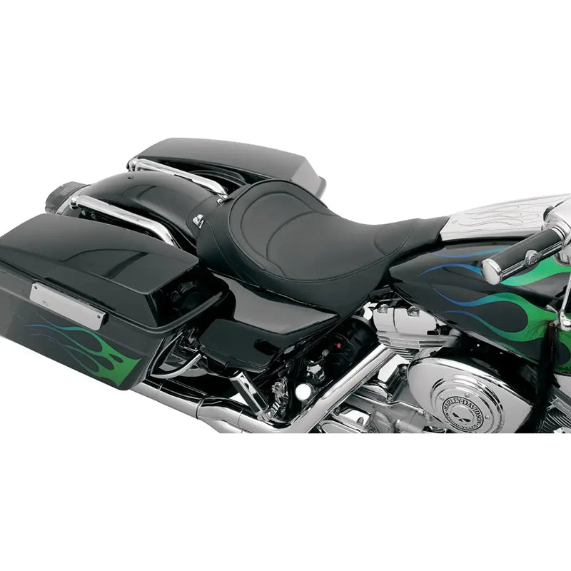 Drag Specialties Backrest Receptible Solo Seat for Harley