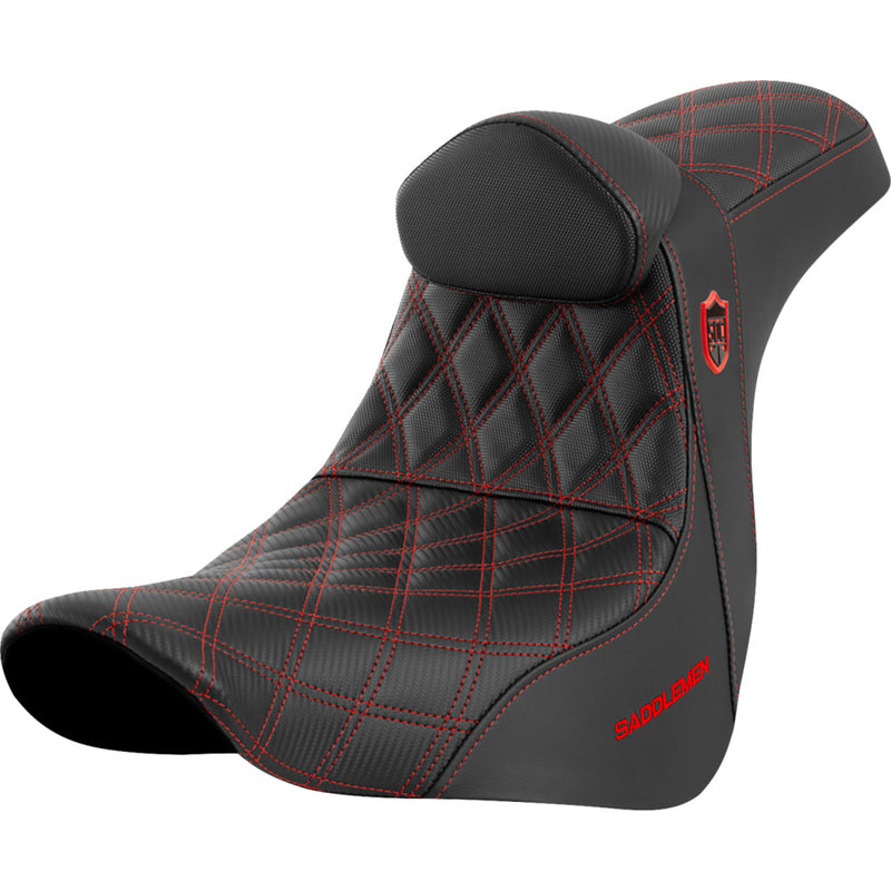 Saddlemen Pro SDC Performance Gripper Lattice Stitch Seat for Harley