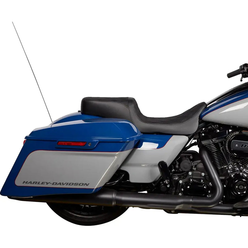 Drag Specialties Performance Predator 2-Up Seat for Harley