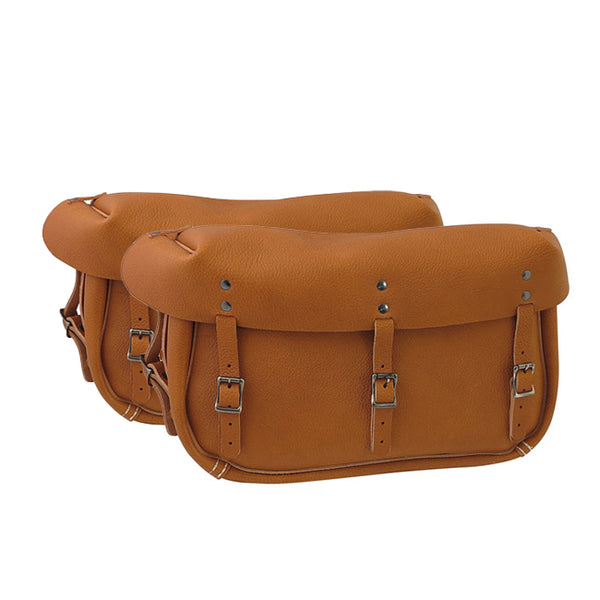 Samwel 1942 XA Leather Saddlebags for Harley