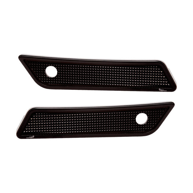 Vity's Design Diamond Saddlebag Latch Covers for Harley
