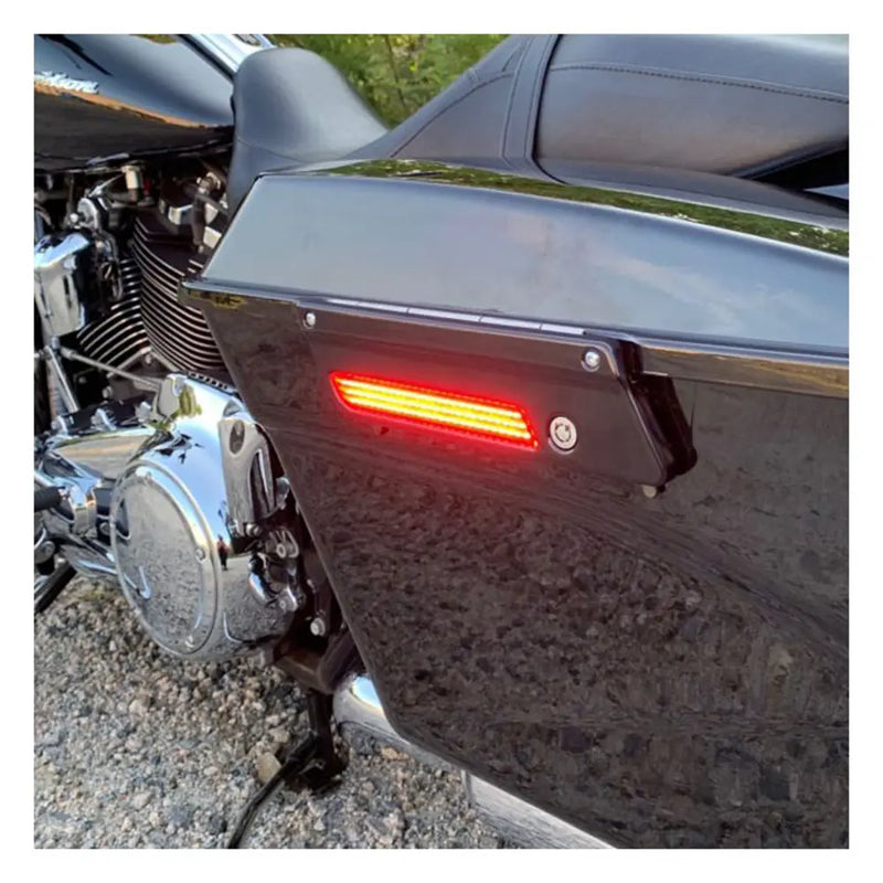 Custom Dynamics Dual Intensity Saddlebag Latch LED Lights for Harley
