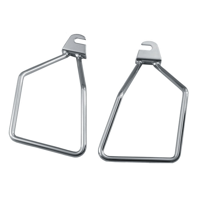 MCS Easy On/Off Chrome Saddlebag Support Kit for Harley