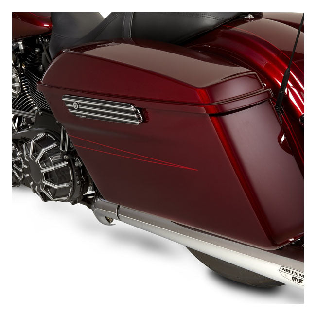 Arlen Ness 10 Gauge Saddlebag Latch Covers for Harley