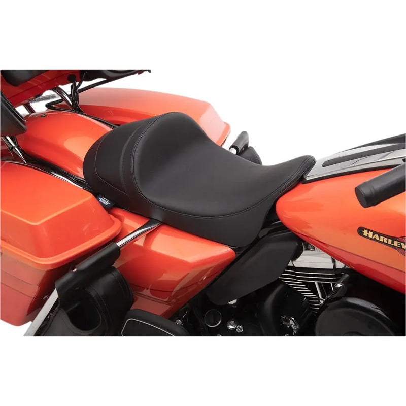 Drag Specialties EZ-ON Low Profile Forward Solo Seat for Harley