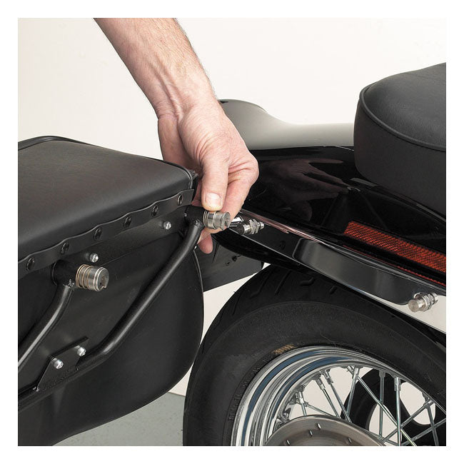 Cycle Visions Bareback Quick Release Saddlebag System for Harley