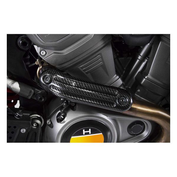 Zard Pan Am Carbon Header Heat Shield for Harley