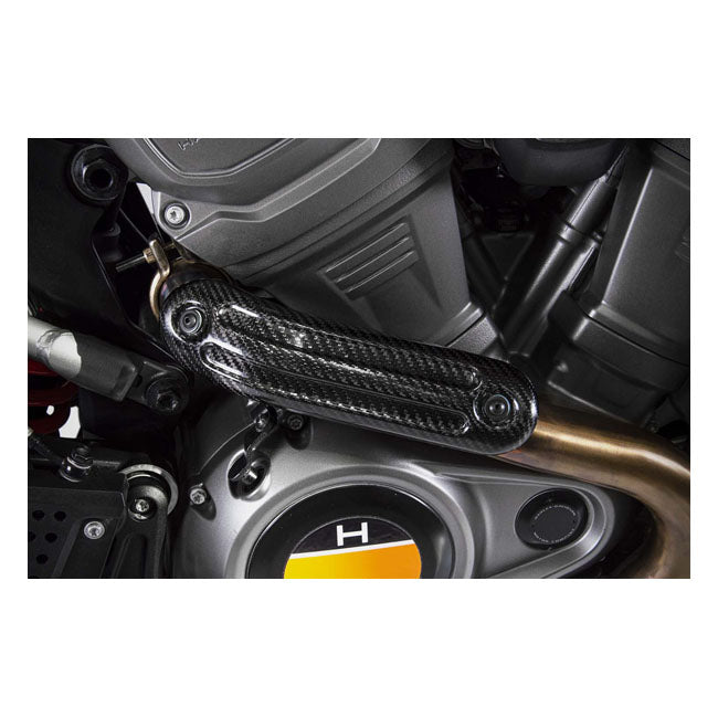 Zard Pan Am Carbon Header Heat Shield for Harley