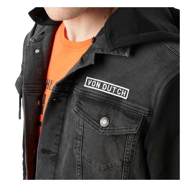 Von Dutch Black Denim Jacket