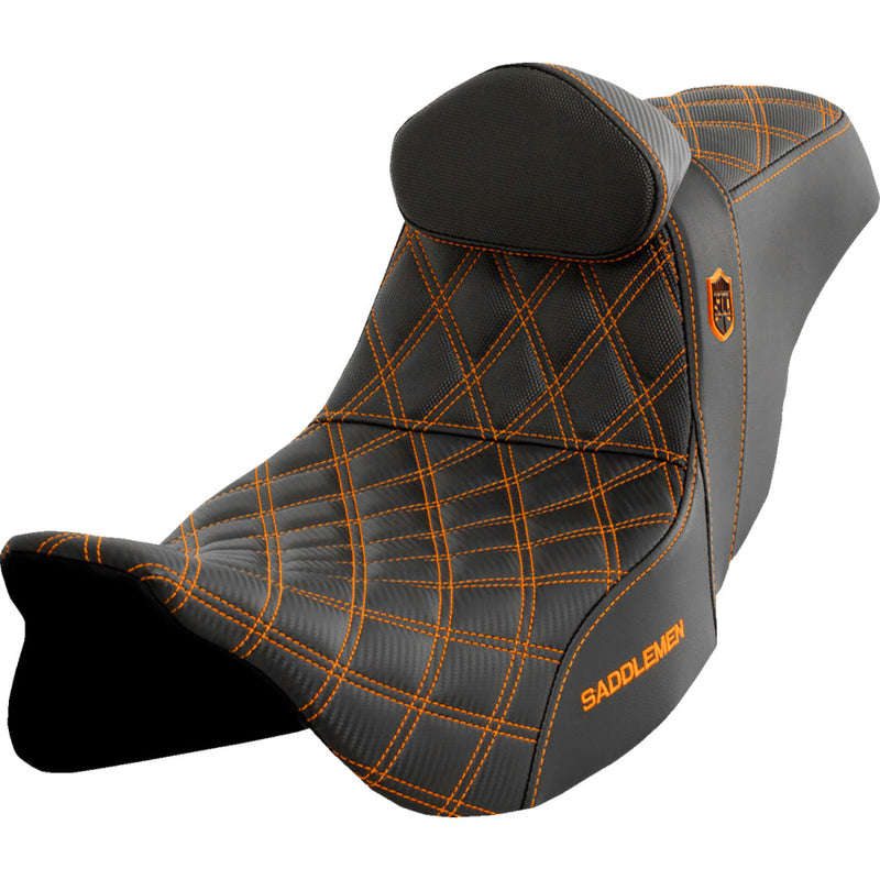 Saddlemen Pro SDC Performance Gripper Lattice Stitch Seat for Harley