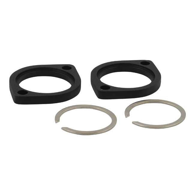 Exhaust Flanges Early Style & Retainer Set for Harley