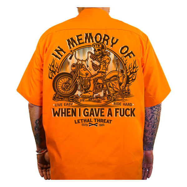 Lethal Threat In Memory Short Sleeve Work Shirt