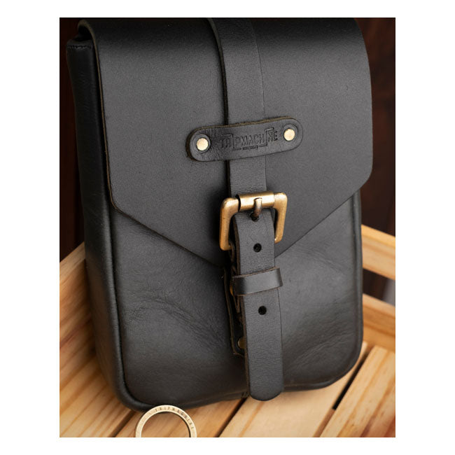 Trip Machine Vintage Leather 1.3L Motorcycle Tank Bag