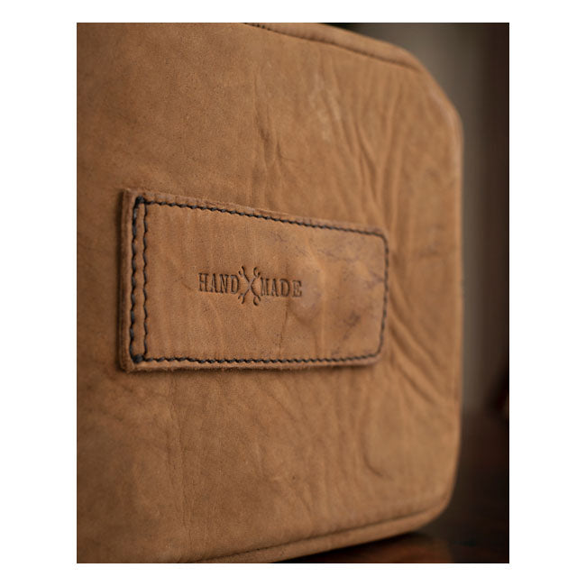 Trip Machine Vintage Leather 1.3L Motorcycle Tank Bag