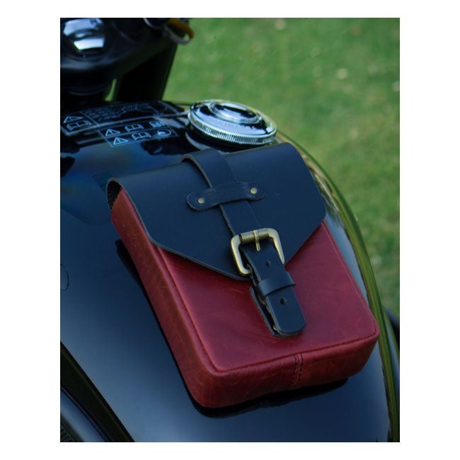 Trip Machine Vintage Leather 1.3L Motorcycle Tank Bag