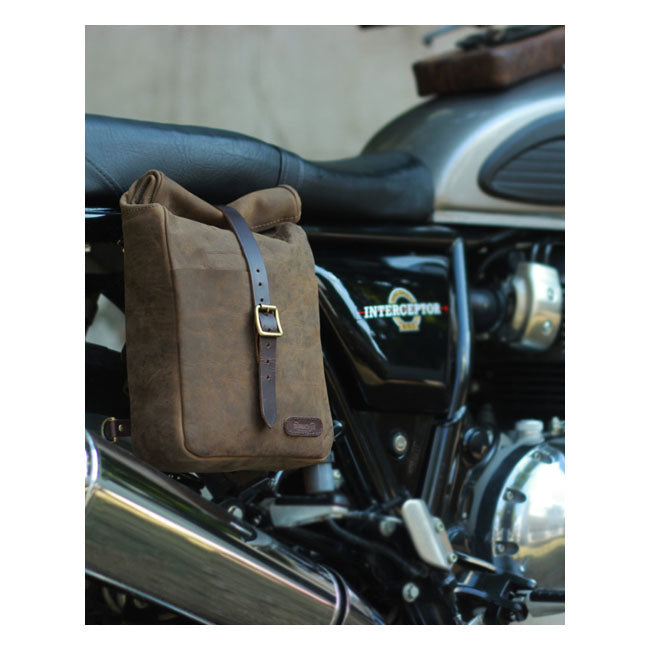 Trip Machine Vintage Leather 3.3L Motorcycle Saddlebag / Shoulder Bag