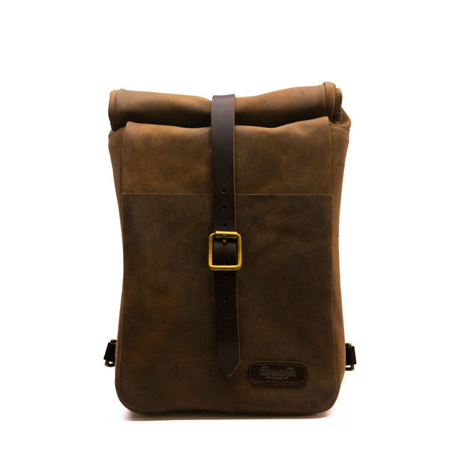 Trip Machine Vintage Leather 3.3L Motorcycle Saddlebag / Shoulder Bag