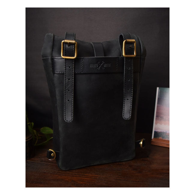 Trip Machine Vintage Leather 3.3L Motorcycle Saddlebag / Shoulder Bag