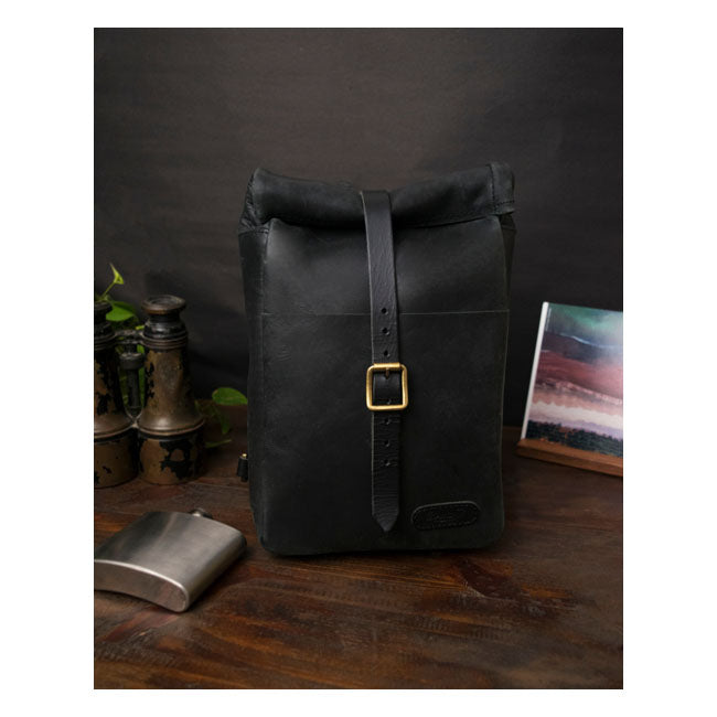 Trip Machine Vintage Leather 3.3L Motorcycle Saddlebag / Shoulder Bag