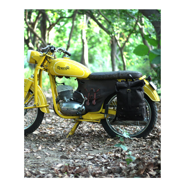 Trip Machine Vintage Leather 15L Motorcycle Saddlebag / Backpack