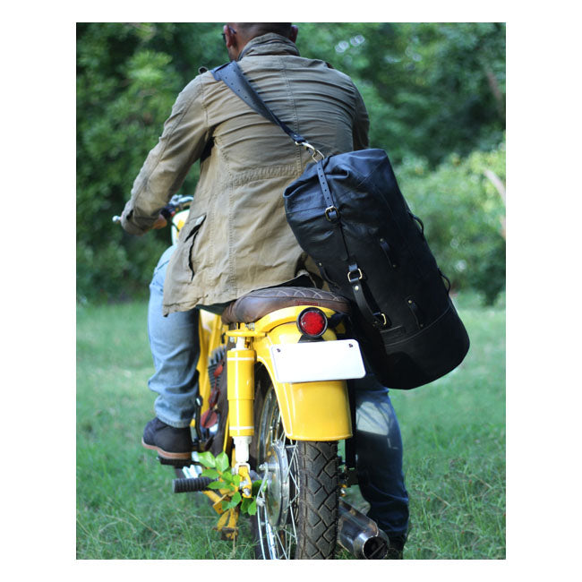Trip Machine Vintage Leather Military Motorcycle Duffle Bag