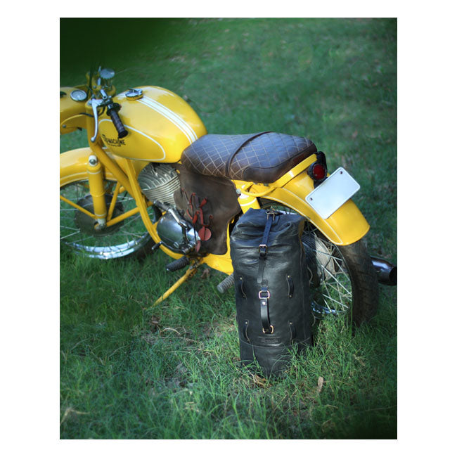 Trip Machine Vintage Leather Military Motorcycle Duffle Bag