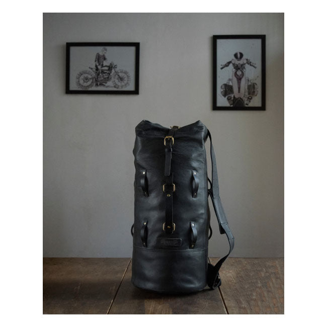 Trip Machine Vintage Leather Military Motorcycle Duffle Bag