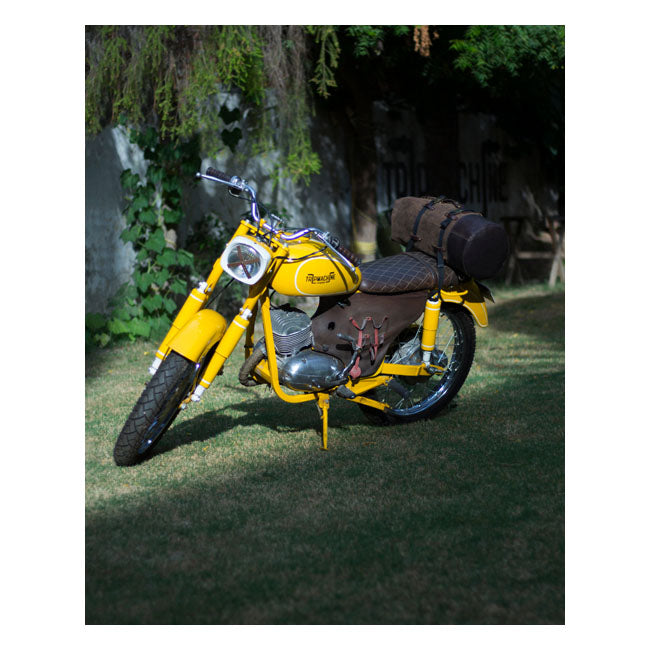 Trip Machine Vintage Leather Military Motorcycle Duffle Bag