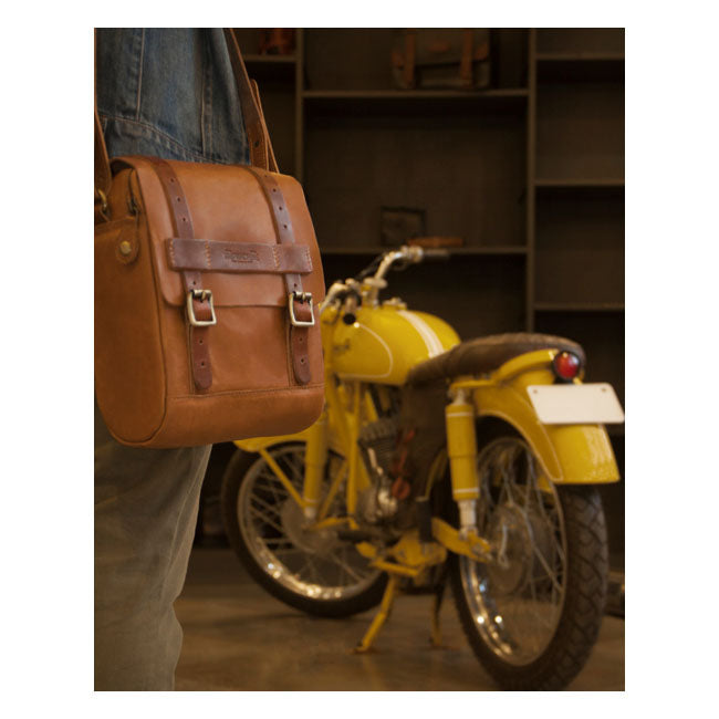 Trip Machine Vintage Leather 4.4L Motorcycle Tank / Tail Bag